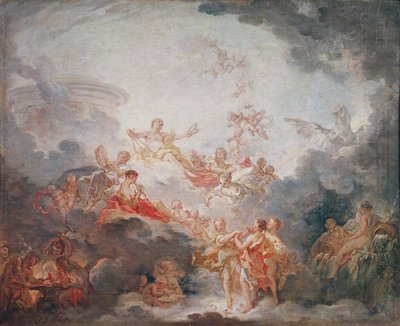 Apollo krönt die Künste, ca. 1763-70 von François Boucher